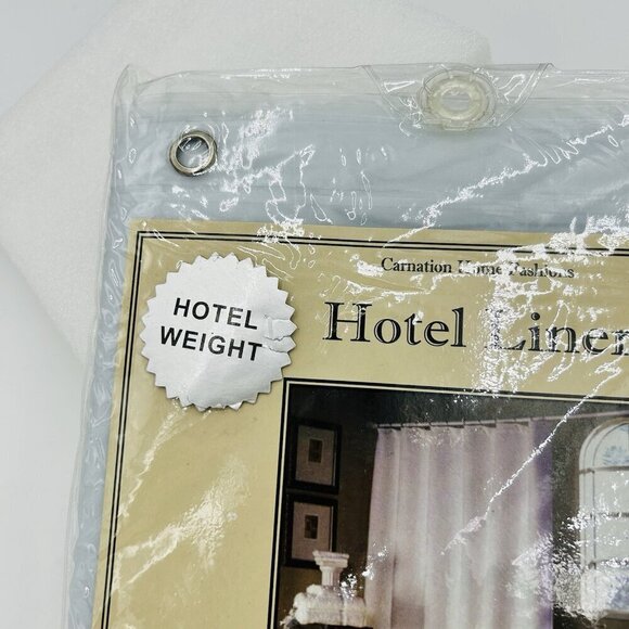 Carnation Home Fashions Hotel Quality Vinyl Shower Curtain Liner 72"x72" NEW - Picture 3 of 6